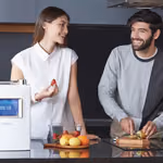 HomePure Viva kullanan mutlu aile tablosu