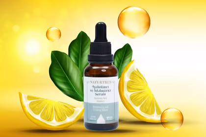 C vitamini ve hiyalüronik asit içeren NATURTRES serum görseli