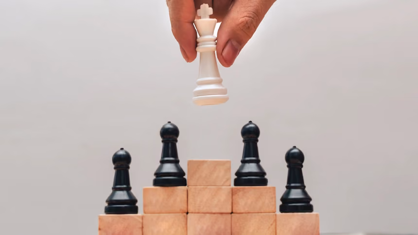 liderliği temsil eden satranç